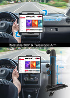 1 x RAW Customer Returns woleyi Tablet Holder Car CD Slot, Car CD Slot Tablet Holder Tablet Holder Car Front Adjustable Long Arm Design for 4-13 Tablet Cell Phones, iPad Pro Air Mini, Galaxy, iPhone - RRP €37.99