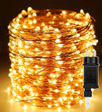 1 x RAW Customer Returns Fairy lights outdoor 50 m 500 LEDs copper wire lighting LED lights with plug 8 modes outdoor indoor decoration waterproof for garden, party, room, Christmas, trees, wedding, holiday decoration, warm white - RRP €31.31