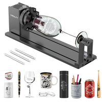 1 x RAW Customer Returns Creality Official Rotary Kit Pro, Laser Rotary Roller 3 in 1 Multifunctional Engraving Accessory for Laser Engraving, Rotary Chuck for Engraving Cylindrical Objects, Wine Glass, Baseball Bat, Ring - RRP €171.42