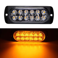 1 x RAW Customer Returns 4PCS 12-24V LED emergency strobe flashing lights for car warning light strobe light front flasher orange flasher light caution flashing light car truck van offroad vehicle ATV SUV - RRP €24.19