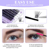 2 x RAW Customer Returns Individual Eyelashes Cluster D Curl C3 C9 0.07mm DIY Cluster Eyelashes 12-16mm Eyelash Clusters DIY Eyelashes for Eyelash Extensions Lightweight Individual Eyelashes Eyelash Clusters C3 C9-D-MIX12-16  - RRP €23.26