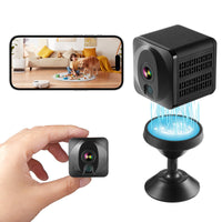 1 x RAW Customer Returns OFOCASE Mini Camera, 1080P Magnetic WiFi Camera Surveillance Camera Indoor, 4K HD Camera Live Transmission Mobile Phone APP, Baby Monitor Security Camera Pet Camera Motion Detector Night Vision - RRP €30.24