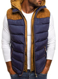 2 x RAW Customer Returns AIEOE Men s Hooded Quilted Vest Autumn Winter Sleeveless Jacket Leisure Vest Men Transition Vest Gray M - RRP €80.66