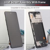 1 x RAW Customer Returns YHX-OU Incell LCD Screen for Samsung Galaxy A51 SM-A515F Digitizer Touch Screen Replacement with Installation Tools Black Frame  - RRP €31.56