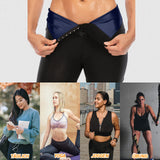 1 x RAW Customer Returns Merlvida Slimming Sauna Pants Women Anti-Cellulite Leggings High Waist Sports Slimming Leggins Women Push Up Sweat Suit Slimming Sauna Effect Pants for Gym Fitness Running Yoga - RRP €19.42