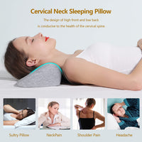 1 x RAW Customer Returns RESTCLOUD Cervical Neck Pillow for Sleeping, Memory Foam Pillow, Bolster for Stiff Neck Pain Relief, Neck Support Pillow, Cervical Pillow for Pain Relief, Sleeping Bed Pillow - RRP €39.99