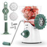 1 x RAW Customer Returns Geedel Manual Meat Grinder, Stainless Steel Meat Grinder for Minced Meat, Pastry Press for Pastries, Churros Maker, Meat Grinder, Manual Sausage Filling Machine for Minced Meat, Sausage, Cookies Green  - RRP €35.28