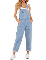 1 x RAW Customer Returns Roskiky Women s Summer Jeans Dungarees Women s Jumpsuit Women s Long Costume Gardener Sky Blue Women s Costume Chicme Fashion Women s Sky Blue XS - RRP €43.36