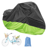 1 x RAW Customer Returns AkiiGer Tricycle Cover Waterproof Outdoor, Bicycle Covers for 2 Bikes, Sun Dust Wind Protection Bike Cover with Lock Hole, 90.6 L, Ripstop Material, Easy to Carry Bright Green - RRP €20.16