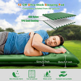 1 x RAW Customer Returns VUENICEE Self-Inflating Sleeping Pad, 12CM Thickened Camping Mattress with Foot Press Pump, Waterproof Ultralight Self Inflatable Mattress for Hiking, Camping, Desert, Beach etc. - RRP €30.24