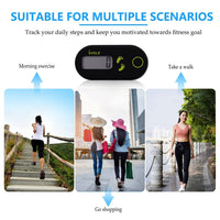 1 x RAW Customer Returns Mini Pedometer, Portable Digital Pedometer, 3D Pedometer with Clip, 3D Digital Pedometer, Electronic Pedometer, for Walking Running Hiking Sports Training Accessories - RRP €12.74