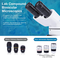 1 x RAW Customer Returns Binocular microscope for children and adults - Junior microscope set 40x-1000x - LED lighting for transmitted and incident light - including a comprehensive accessory package and a sturdy hard case - RRP €149.99