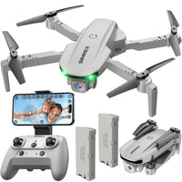 1 x RAW Customer Returns SIMREX X800 Drone with 1080 HD Camera, WiFi FPV Live Video, 6-Axis RC Quadcopter, Headless Mode, Optical Flow Positioning, One-Button Start, 2 Modular, with 360 Flip for Beginners, White - RRP €66.62