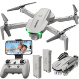 1 x RAW Customer Returns SIMREX X800 Drone with 1080 HD Camera, WiFi FPV Live Video, 6-Axis RC Quadcopter, Headless Mode, Optical Flow Positioning, One-Button Start, 2 Modular, with 360 Flip for Beginners, Gray - RRP €69.98