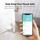 1 x RAW Customer Returns HBN WLAN water detector set of 2 smart water alarm WiFi water sensor water monitor battery operated with 75dB volume for washing machine, bathroom, kitchen, basement etc. - RRP €31.75