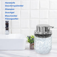 2 x Brand New AIHSUMC soap dispenser glass, 200ml foam soap dispenser with foam pump, dishwashing liquid dispenser with large easy-to-press pump head, refillable soap dispenser for bathroom kitchen - RRP €22.18