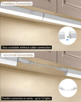 1 x RAW Customer Returns Under cabinet light kitchen LED kitchen lamp under cabinet with switch 5W 31.5cm 500lm light bar neutral white 4000K super bright kitchen light expandable, cabinet lighting for kitchens, cupboards, bookshelves, - RRP €17.14