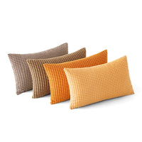 3 x Brand New MIULEE Set of 4 Cushion Covers Decorative Pillowcases Corduroy Sofa Cushions Throw Pillows Pillowcase Couch Cushion Decorative Cover for Sofa Couch Living Room Bedroom Office 30 x 50 cm Orange Series - RRP €56.73