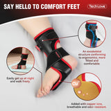 3 x Brand New Tech Love Patented Plantar Fasciitis Night Splint with Ice Pack - Stepless Adjustment, Plantar Fasciitis Relief Splint with Adjustable Size for Achilles Tendonitis Left Foot - RRP €90.72