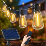 1 x RAW Customer Returns litogo Solar Fairy Lights Outdoor Dimmable 36.5M - 50 3 ST38 LED Fairy Lights Outdoor Solar Light Bulbs with Remote Control 5 Modes Solar Fairy Lights for Outdoor Garden Balcony Party Wedding Christmas Decoration - RRP €65.99