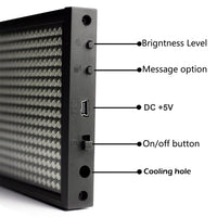 1 x RAW Customer Returns Leadleds Ultra-Thin Design P5mm 16X96 Pixel SMD LED Programmable Scrolling Message Sign Board, PC Software Change messages Blue  - RRP €110.0