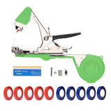 1 x RAW Customer Returns Jajadeal Plant Binding Pliers, Tape Tool Hand Binding Machine for Viticulture Tomatoes Cucumbers Fruit Vegetables, Agriculture Garden Binding Machine with 1 Box of Staples and 10 Tape Rolls - RRP €32.3