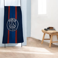 1 x RAW Customer Returns PSG Remixed Bath Towel 100 Cotton OEKO-TEX 75x150 cm Boy Print Blue - RRP €29.06