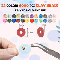 1 x RAW Customer Returns Beads for threading, 8500 pieces bead set, 6 mm polymer clay beads for bracelets, 2 boxes of bracelets to make yourself with letters, bracelet jewelry making kit for rings necklaces gift - RRP €20.14