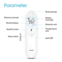 1 x RAW Customer Returns yuwell Infrared Thermometer for Adults and Children, Non-Contact Digital Forehead Thermometer, Accurate and Instant Reading and Fire Alarm with Case Includes - RRP €24.99