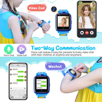 1 x RAW Customer Returns Mingfuxin 4G Kids Smartwatch, Waterproof Smartwatch Phone with Dual Camera, Children GPS Tracker with WiFi Video Phone Call SOS for Girls Boys 3-14 Birthday Gifts Blue  - RRP €98.99