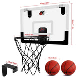 1 x Brand New DEWEL Mini Basketball Hoop Indoor Basketball Hoop Children with Scoring Function and Sound Tips Basketball Hoop Wall Mounted with 3 Mini Basketballs and Air Pump - RRP €42.35