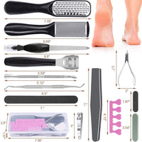 21 x Brand New 20 in 1 Professional Pedicure Kit, Foot File Foot Rasp Stainless Steel Pedicure Tools, Double Sided Foot File for Removing Hard, Dead Skin and Best Foot Care Kit - RRP €335.58