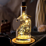 4 x Brand New BBTO LED bottle light with saying Best Mom Dad Grandma in the world bottle with fairy lights bottle cork for Dad Mom Grandma birthday gift Father s Day birthday gift Best Dad in the world  - RRP €68.56