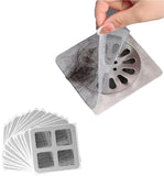 1 x RAW Customer Returns 100Pcs Disposable Shower Drain Stickers, Hair Catcher, Mesh Shower Drain Stickers, Disposable Drain Covers, Floor Drain Stickers - RRP €12.98