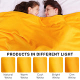 1 x RAW Customer Returns KANKAEU Cuddly Blanket Fluffy 200x230 cm, 380GSM Super Soft Delicate Fleece Blanket, Fluffy Blanket, Living Blanket Cuddly Blankets as Sofa Blanket, Flannel Blanket, Couch Blanket, Golden Yellow - RRP €20.76