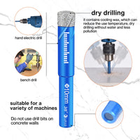 1 x RAW Customer Returns Lytool 5PCS Diamond Drill Bits with Shank 5, 6, 8, 10, 12 mm , for Ceramic, Granite, Glass, Porcelain, Tiles, Fine Stoneware - RRP €19.99