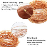 1 x RAW Customer Returns Twinkle Star 100LED 10m Fairy Lights Copper Wire Fairy Lights Indoor 8 Modes Christmas Fairy Lights USB with Remote Control for Wedding Party Home Warm White - RRP €11.09