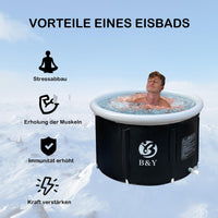 1 x RAW Customer Returns Foldable Ice Barrel 89x55cm Ice Bath Barrel Inflatable Bathtub for Adults Foldable Large Men Ice Barrel Bathtub for Ice Bath Shower Mobile Bathtub Adult Spa Soaking for Ice Bath, high 55cm - RRP €85.2