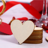 1 x RAW Customer Returns ENLACE wooden hearts for crafts, 50 pieces 5 cm wooden discs wedding decoration, DIY handmade wooden heart decoration, wooden hearts for wedding guest book labeling party table decoration - RRP €8.05