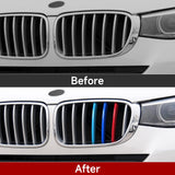 1 x RAW Customer Returns OYDDL 3 Strips Front Grille Insert, Compatible with BMW X3 F25 2011-2017 X4 F26 2014-2018 , Standard Kidney Grille Accessories, 7 Beams - RRP €18.98