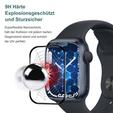 1 x RAW Customer Returns Bodyguard 2 pieces protective film for tempered glass for Apple Watch Series 7 8 9 45mm , 9H hardness anti-scratch Apple Watch 45mm protective glass, 3D full cover, anti-bubbles, HD screen protector for iWatch 45mm - RRP €12.1