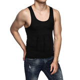 1 x RAW Customer Returns Odoland Men s Compression Shirt 5 Pack Short Sleeve Tank Top Shapewear - 3 Tank Top 2 Short Sleeve, Black, XL - RRP €35.47