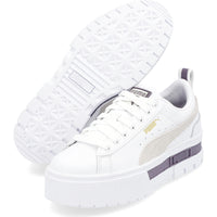 1 x RAW Customer Returns PUMA Mayze Lth Wn s, Women s Sneakers, White White White , 36 EU - RRP €87.79