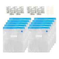 1 x RAW Customer Returns TIOPY 20 Pieces 30x34cm Vacuum Bags for 3D Printer Filament, Reusable Filament Storage Bag, 20 Desiccants and 2 Sealing Clips, For PLA ABS PETG TPU - RRP €18.68