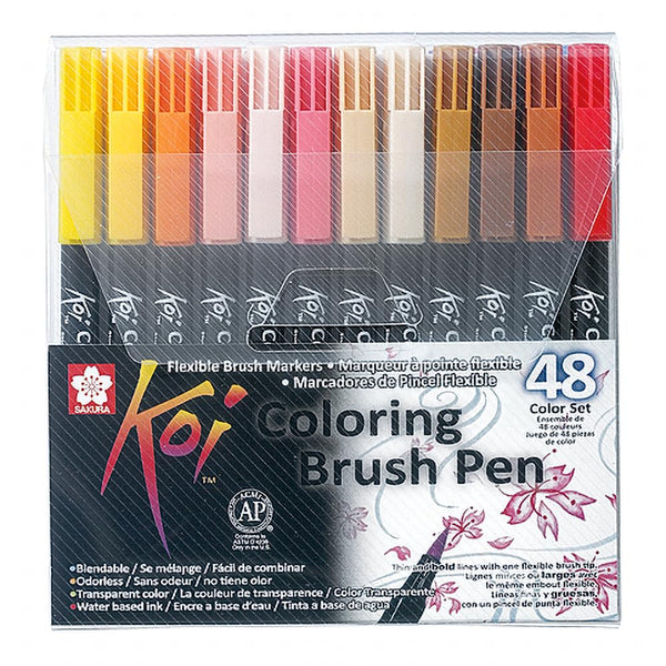 1 x RAW Customer Returns Brush pen Koi Coloring Brush Set, 48 colors - RRP €67.36