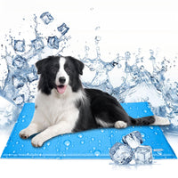 1 x RAW Customer Returns Nobleza - Cooling Mat Dogs Self-Cooling Non-Toxic Gel Pads Puppy Cat Bed Cooling Mattress in Summer, 90 50cm, Blue - RRP €28.07