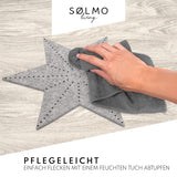 17 x Brand New s lmo I 3 felt stars for table decoration I felt coaster star large to small I table coaster felt as winter decoration inside, grey Manhattan Grey  - RRP €143.82