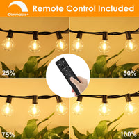 1 x RAW Customer Returns Outdoor fairy lights with remote control - 15 m LED fairy lights, dimmable, 25 2 G40 light bulbs, 4 modes and timmer function, waterproof for outdoor garden, balcony, terrace, party, camping, wedding - RRP €40.33