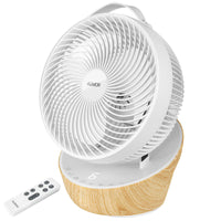 1 x RAW Customer Returns 4UMOR fan quiet 20dB 7.6m s Turbo 21W DC Motor 12 speeds table fan very quiet 3D air circulation for 30m 8H timer fan bedroom office white - RRP €99.99