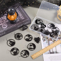 1 x Brand New SUNNYCLUE 1 Box 8 Pairs Halloween Earrings Halloween Earrings Fashionable Dangling Earrings Black Earring Sets Holiday Earrings For Women 2023 New Year Gifts Halloween Party Decoration Accessories - RRP €20.4